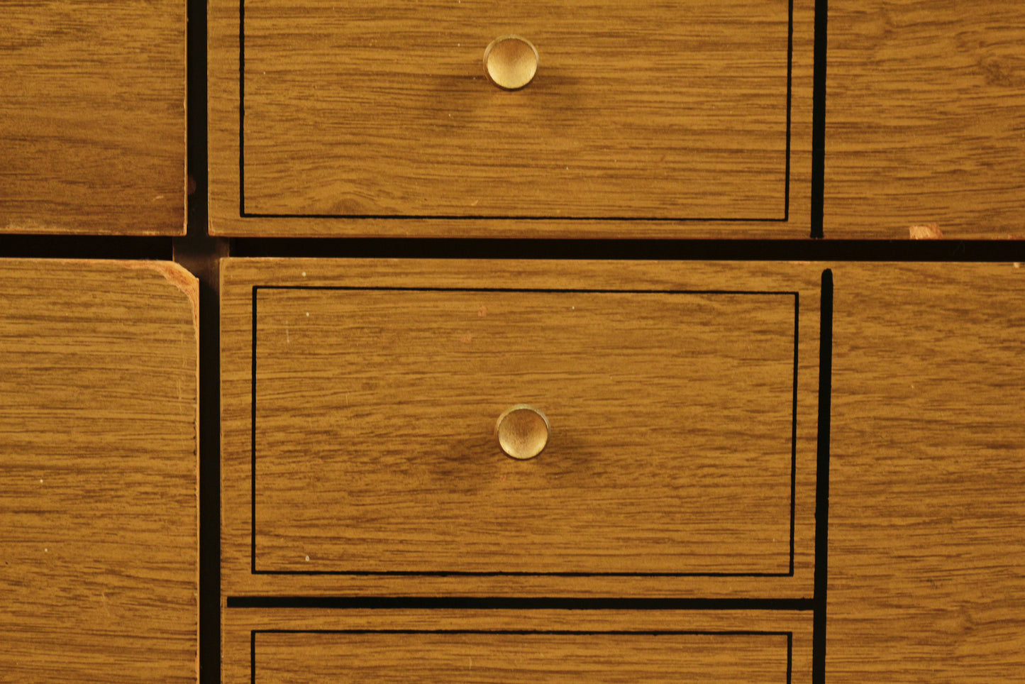 Mid Century Laminate 6-Drawer Dresser