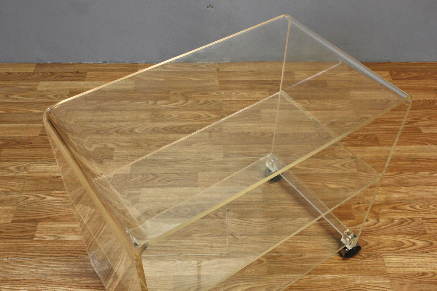 Lucite Waterfall Cart