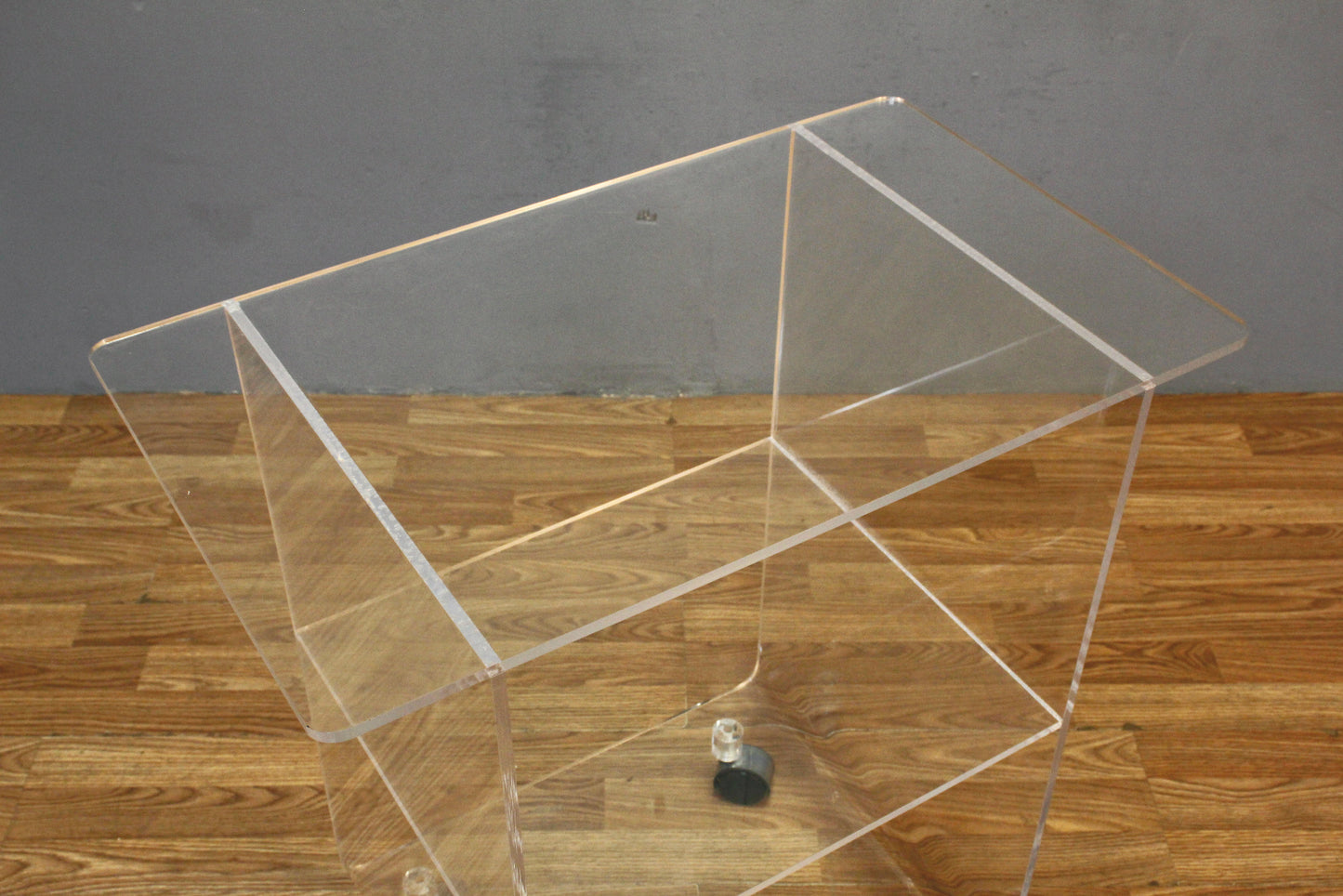 Mod Lucite 3-Tier Cart