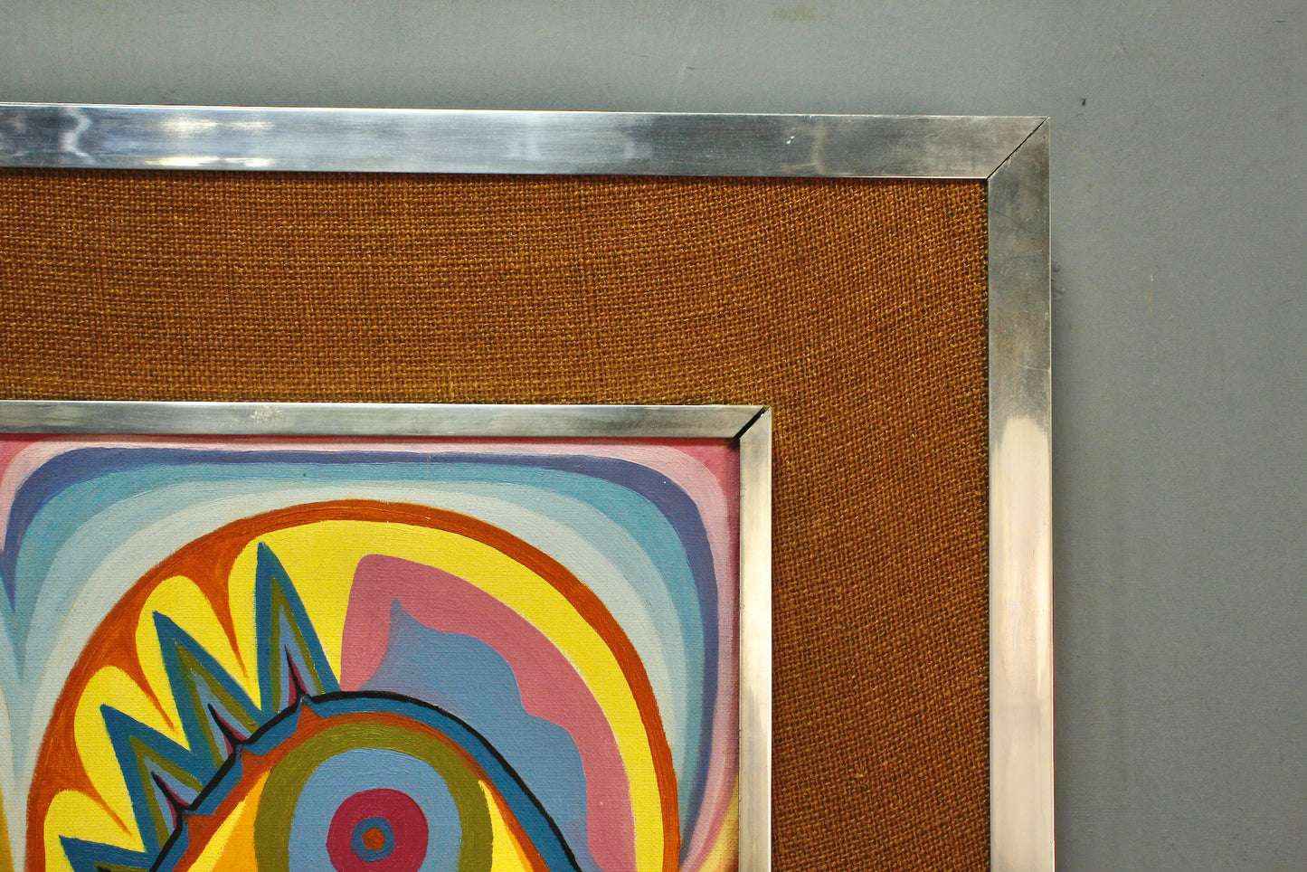 1970s "Psychedelic Portrait" Painting