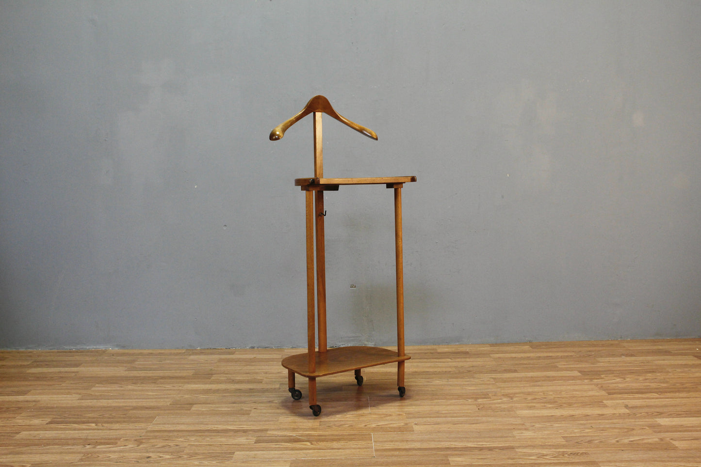 Mid Century Rolling Valet Stand