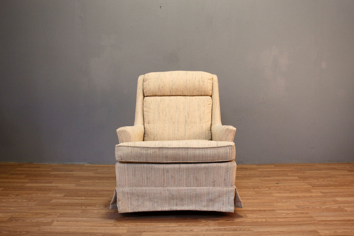 Mid Century Sandstone Lounge Chair - ONLINE ONLY