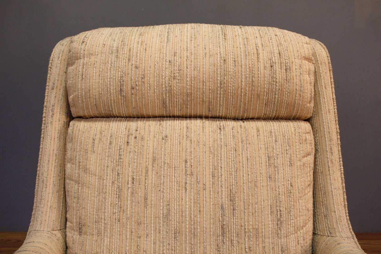 Mid Century Sandstone Lounge Chair - ONLINE ONLY