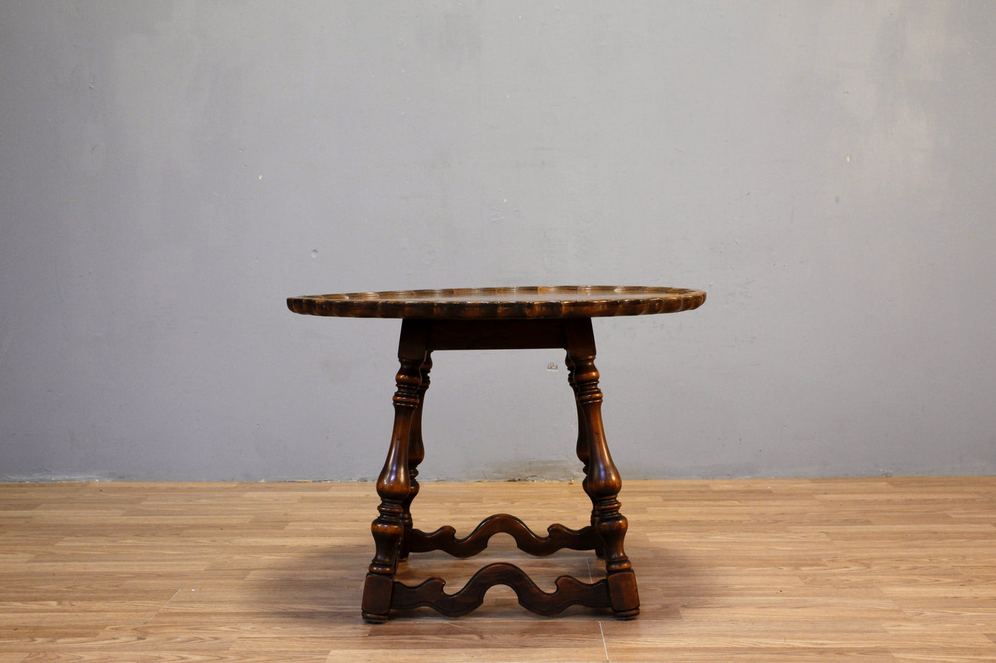 Imperial Waved Burl End Table