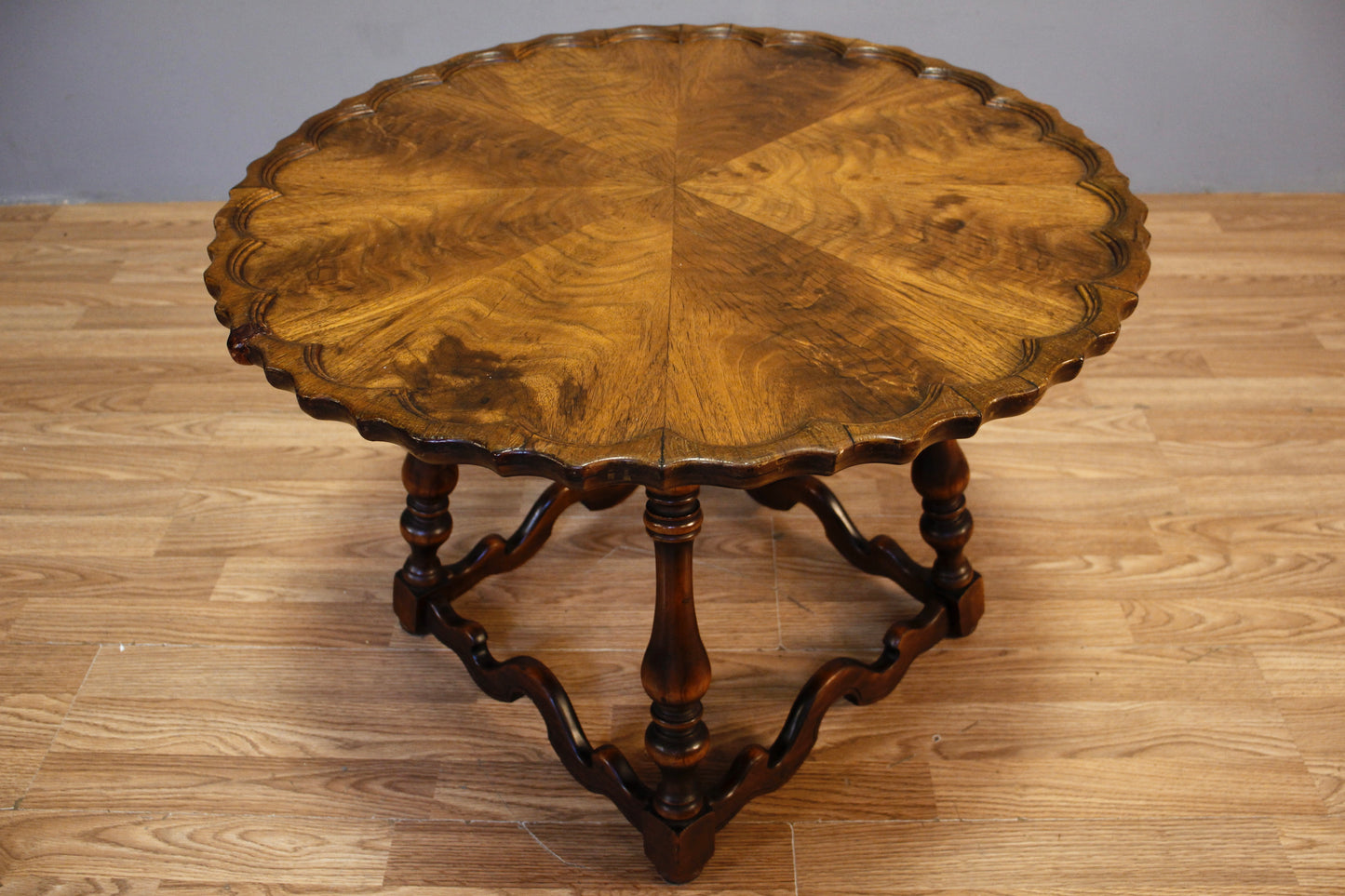 Imperial Waved Burl End Table
