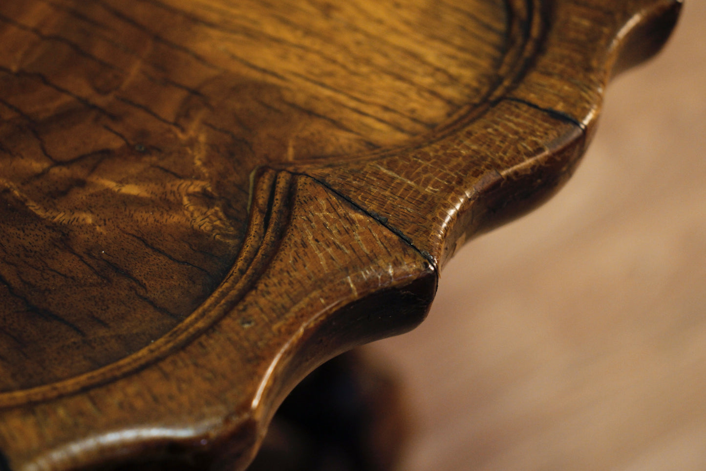 Imperial Waved Burl End Table