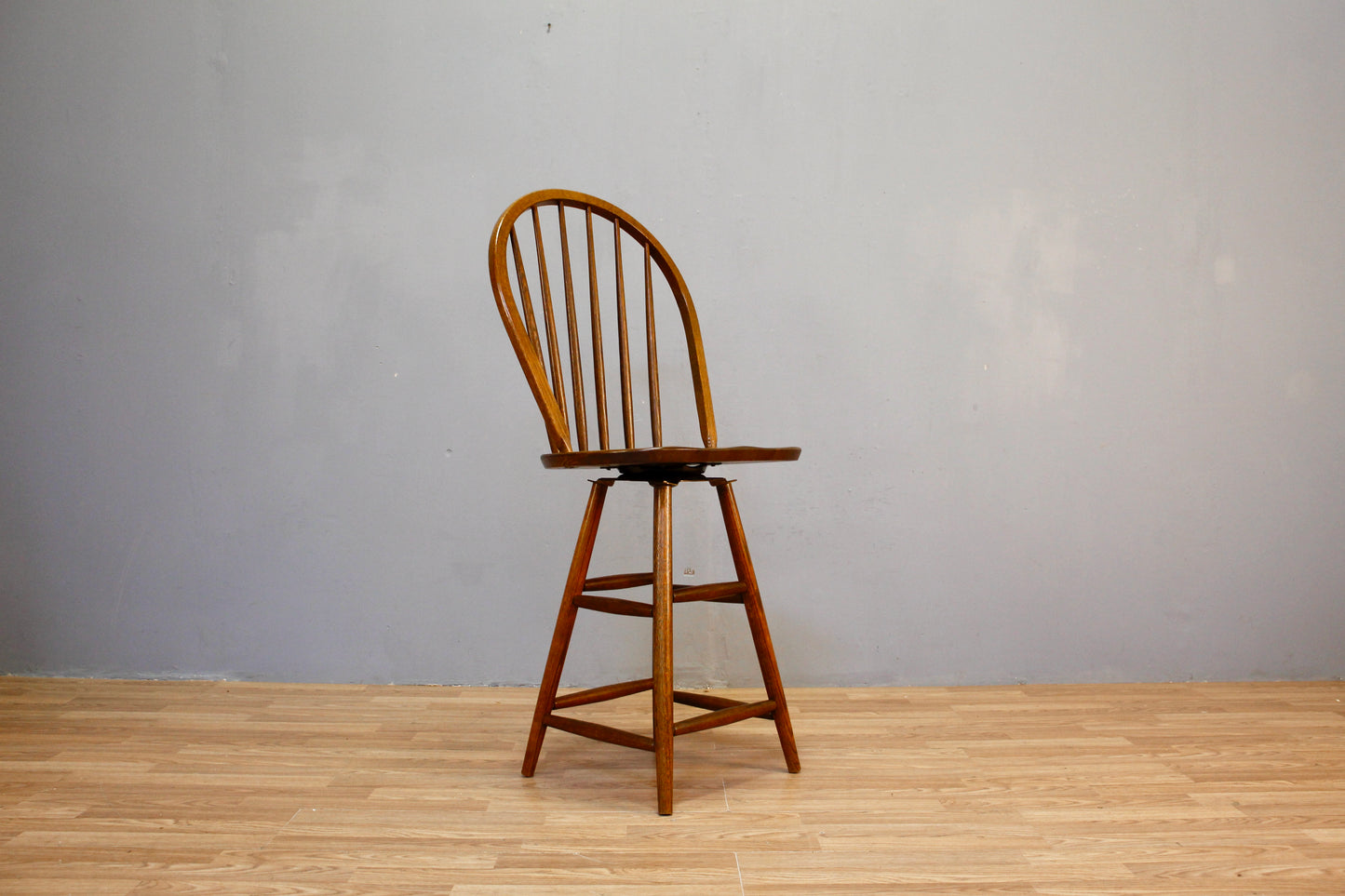 Oak Windsor Swivel Counter Stool