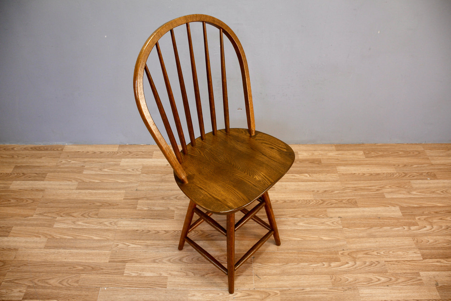 Oak Windsor Swivel Counter Stool