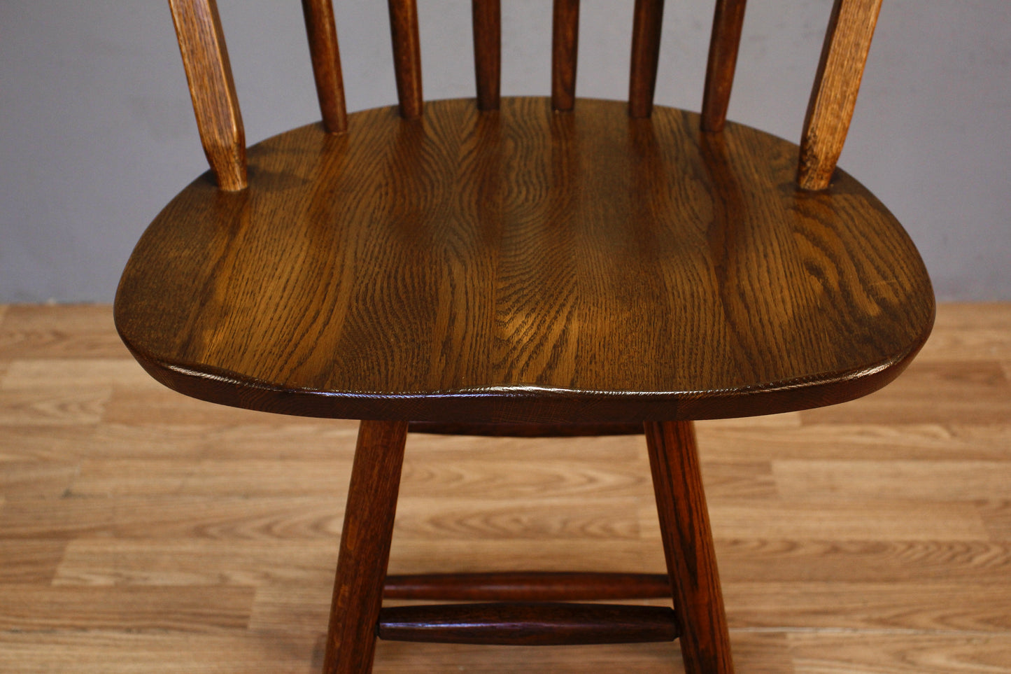 Oak Windsor Swivel Counter Stool
