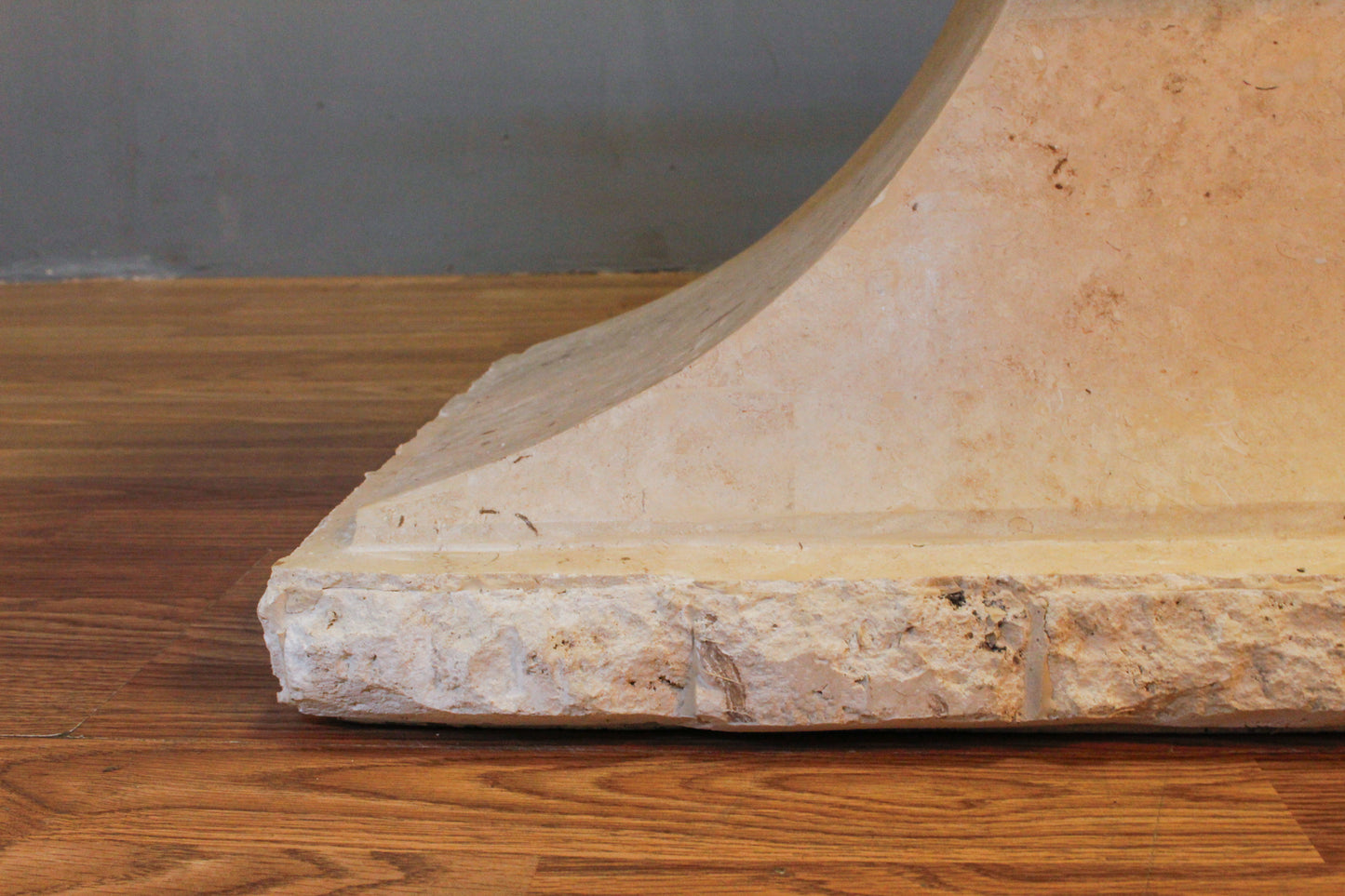 1980s Tessellated Stone & Glass Console Table - ONLINE ONLY