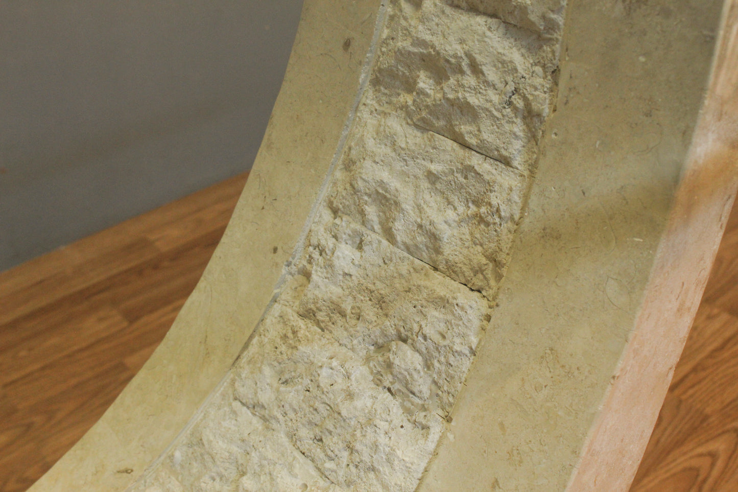 1980s Tessellated Stone & Glass Console Table - ONLINE ONLY