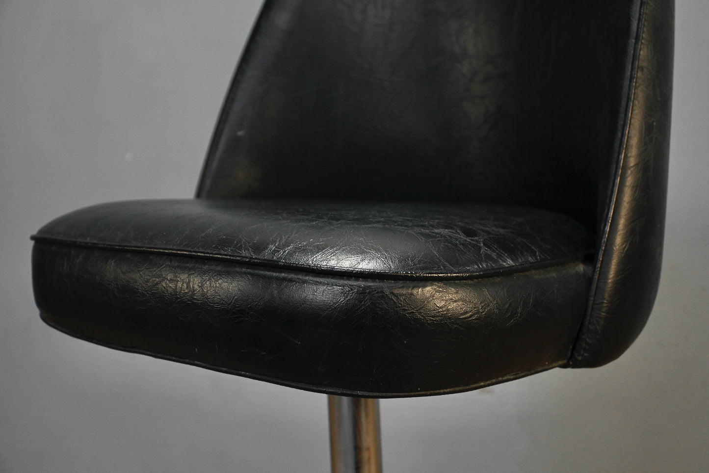 Mod Black & Steel Swivel Bar Stool