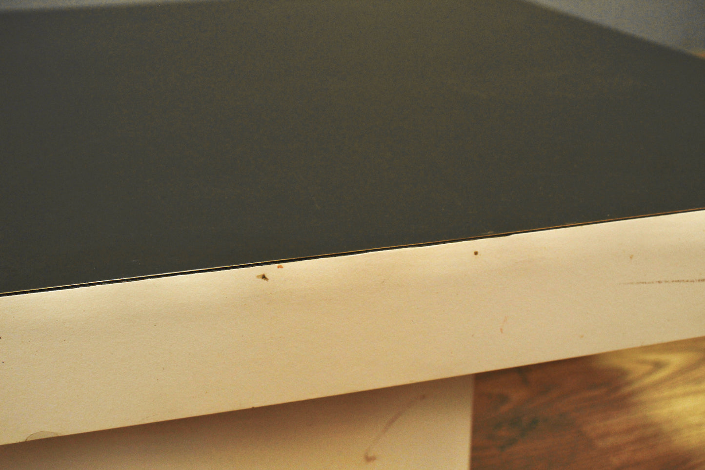 Low Laminate Pedestal End Table