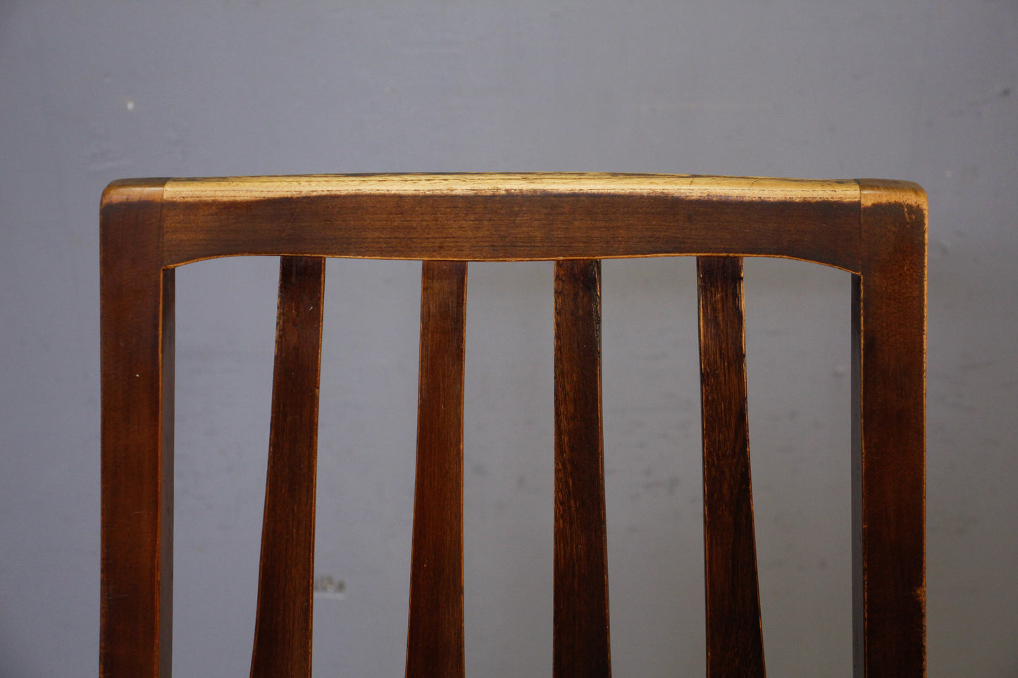 Mid Century Walnut & Floral Side Chair