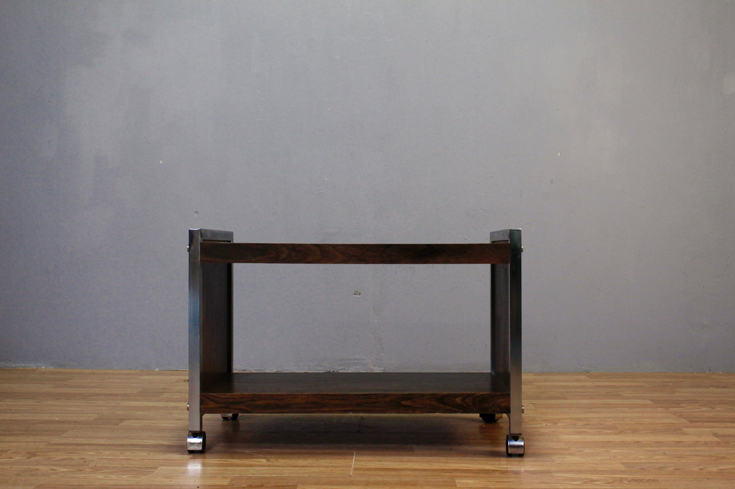 Laminate & Chrome 2-Tier Cart