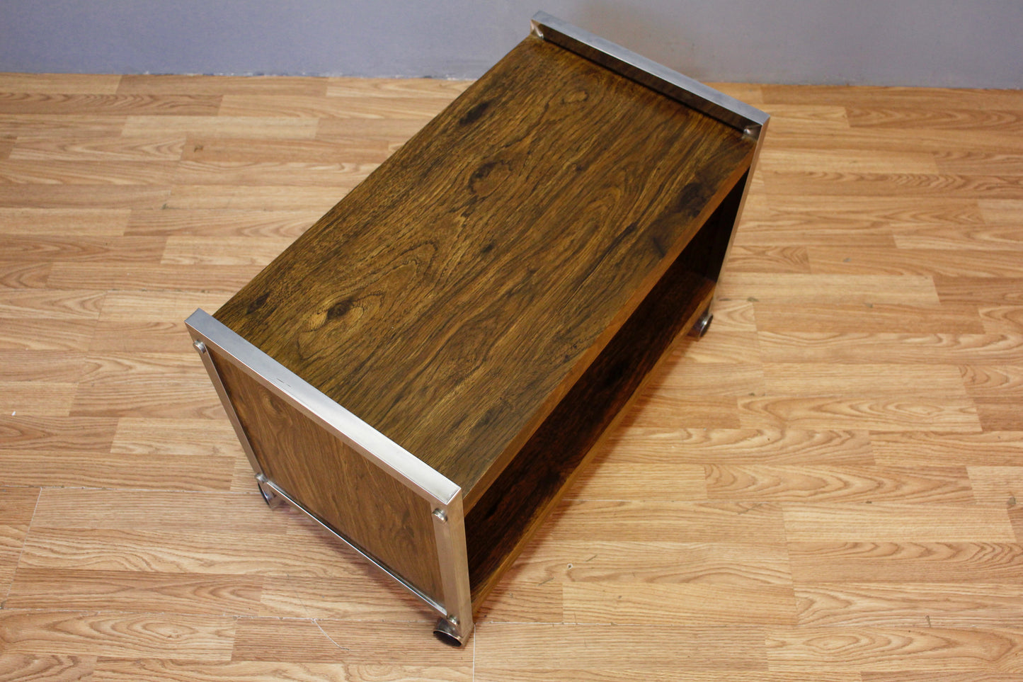 Laminate & Chrome 2-Tier Cart