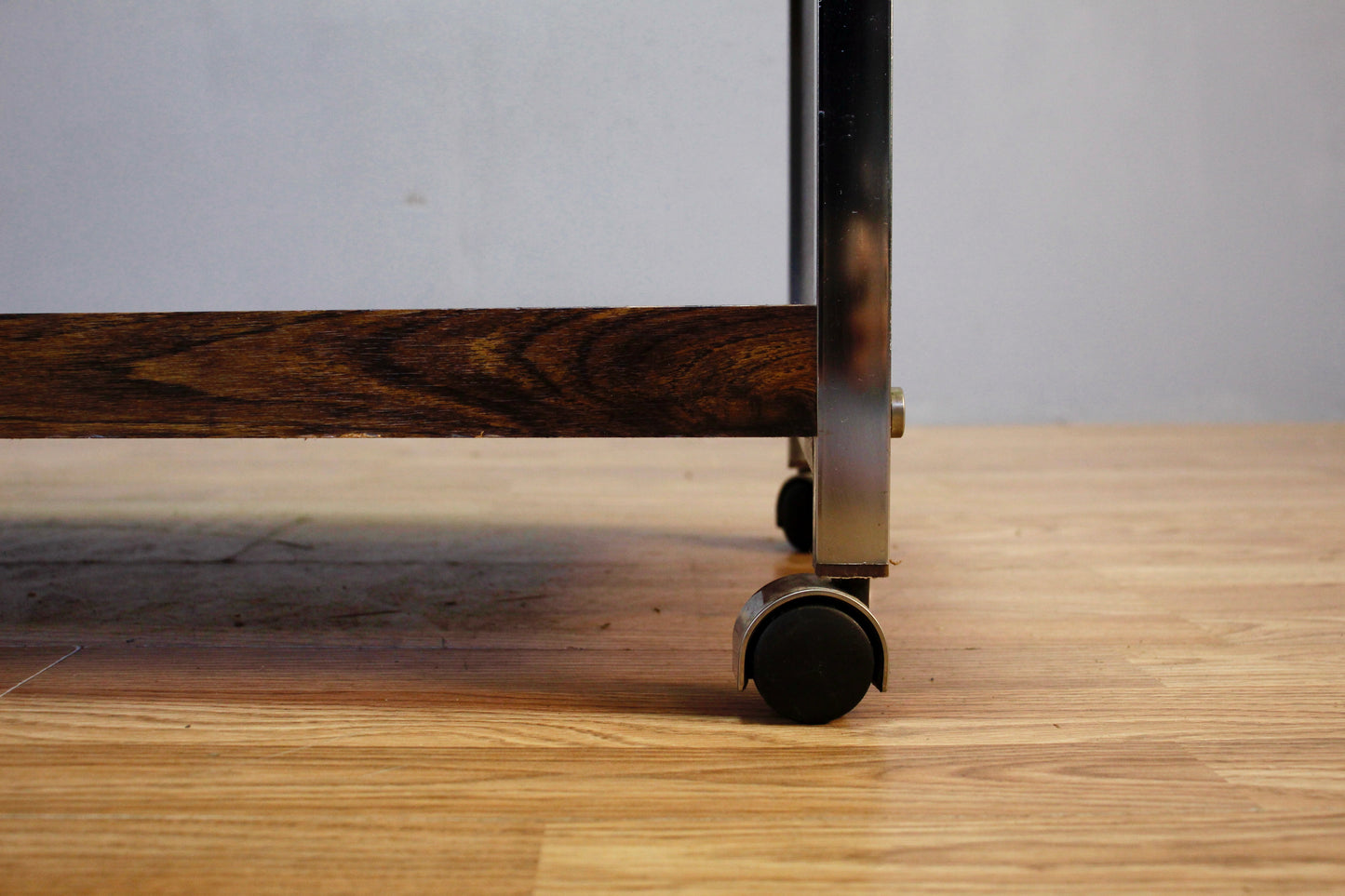 Laminate & Chrome 2-Tier Cart