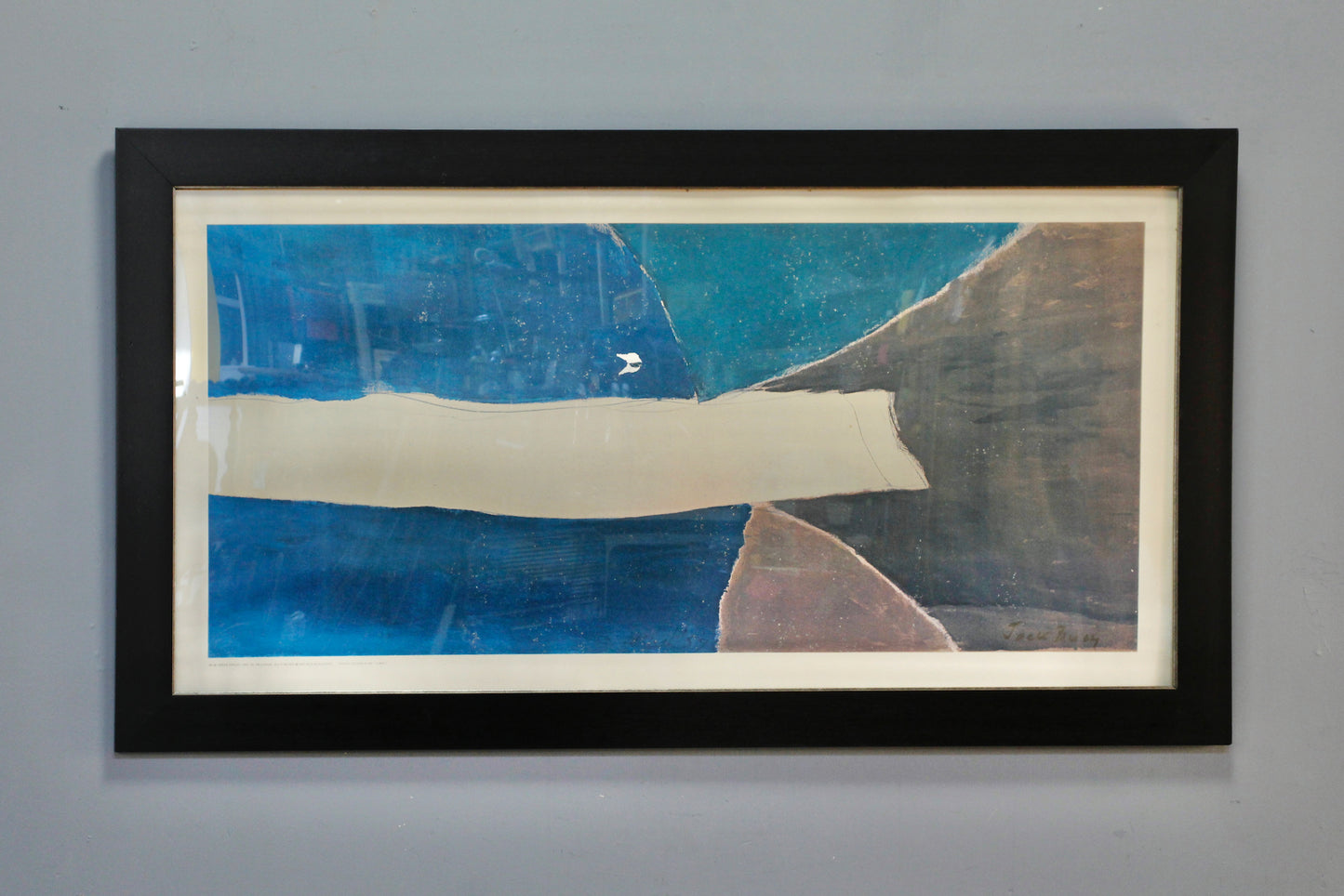 Large "Blue Green Thrust" Jack Bush Print