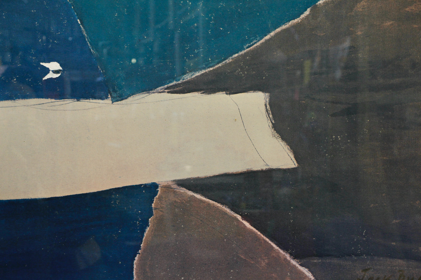 Large "Blue Green Thrust" Jack Bush Print