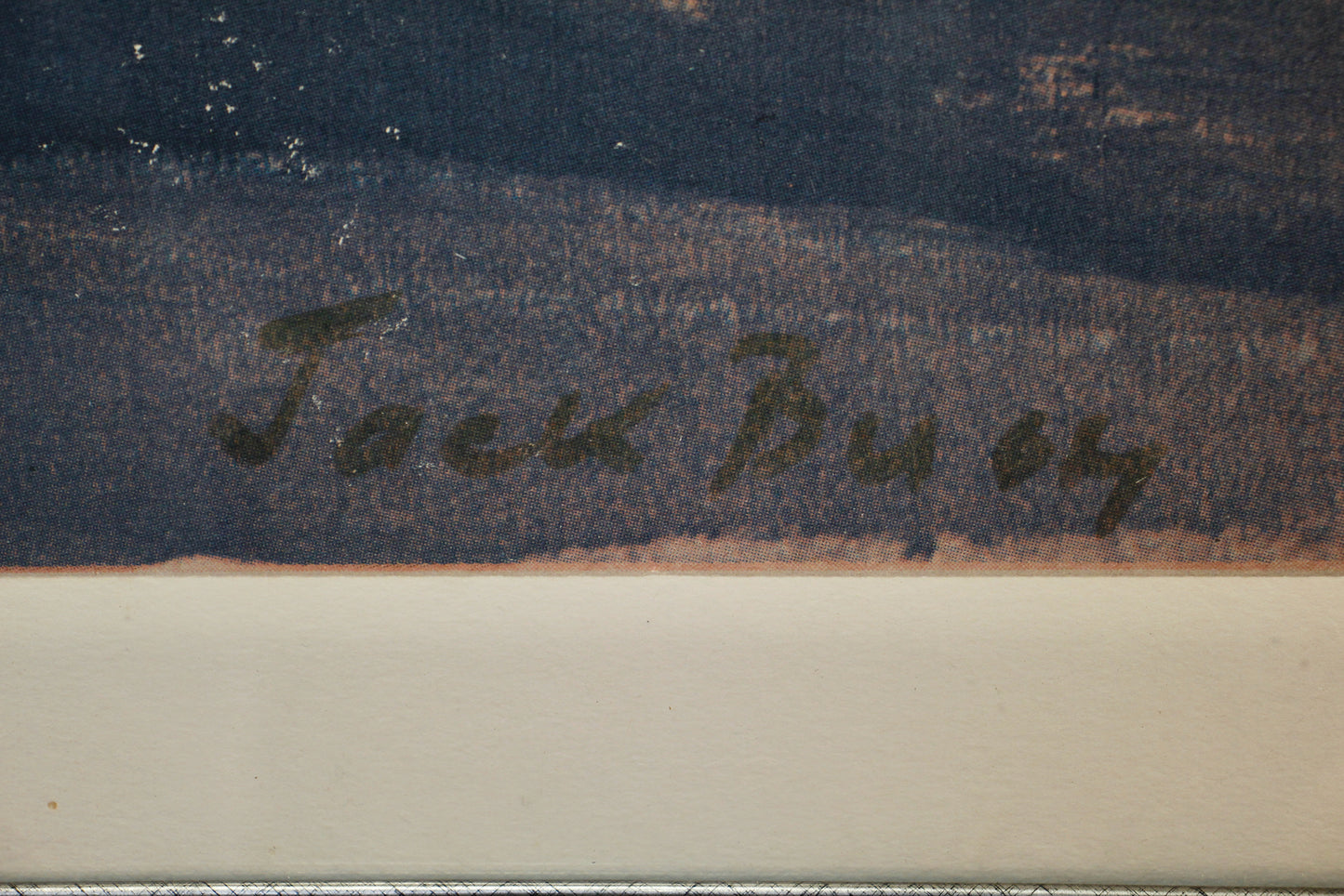 Large "Blue Green Thrust" Jack Bush Print
