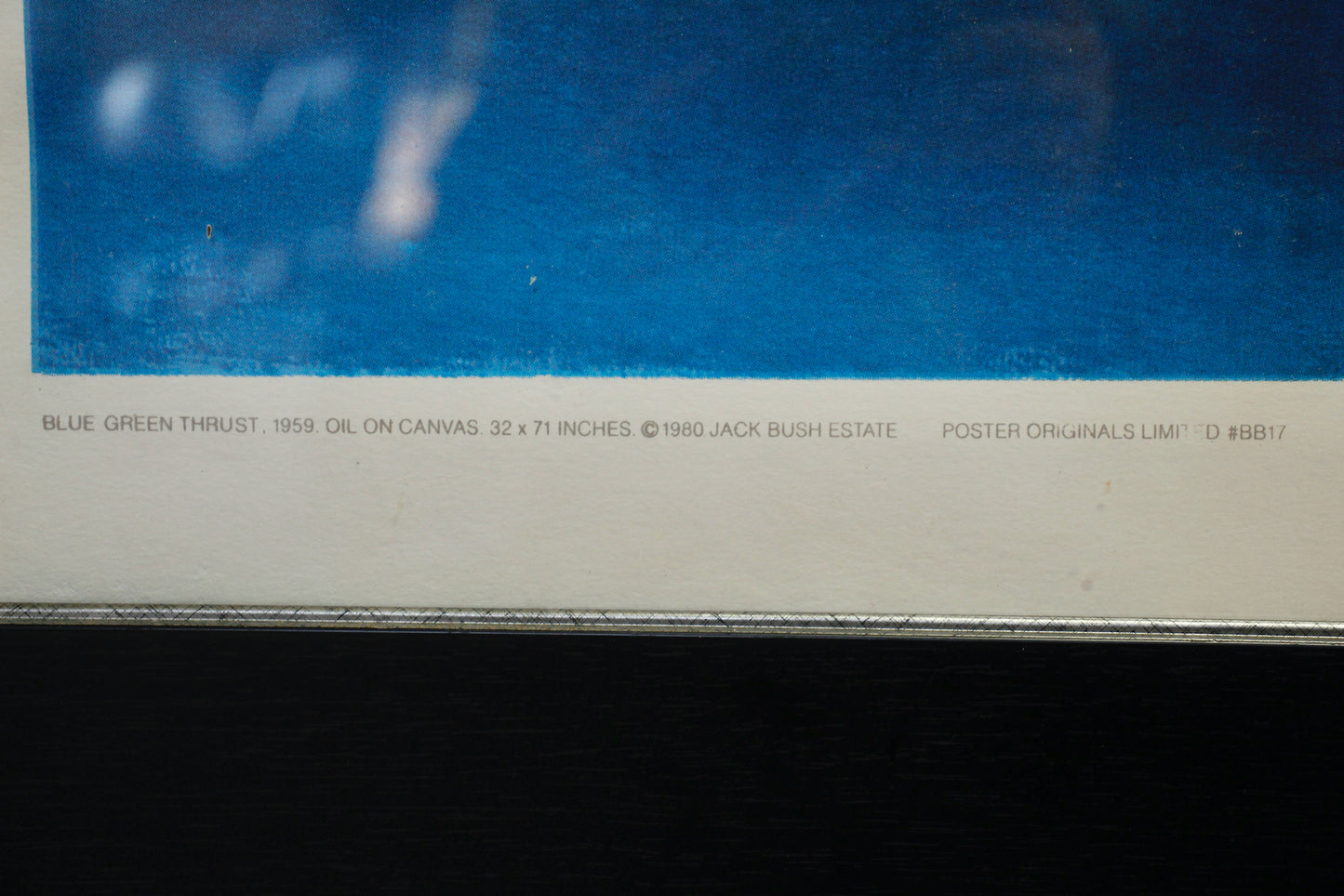 Large "Blue Green Thrust" Jack Bush Print
