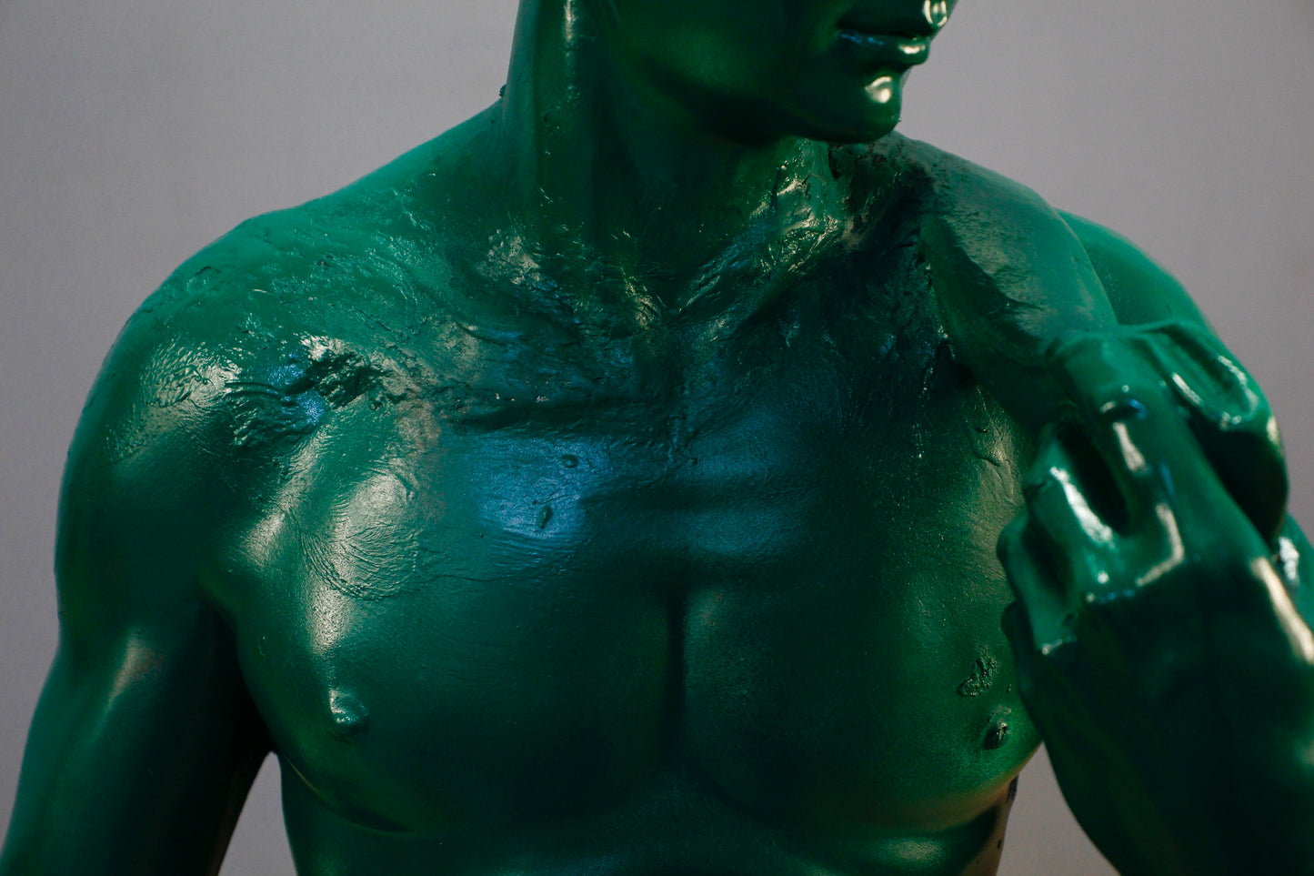 "David, Green" Sculpture