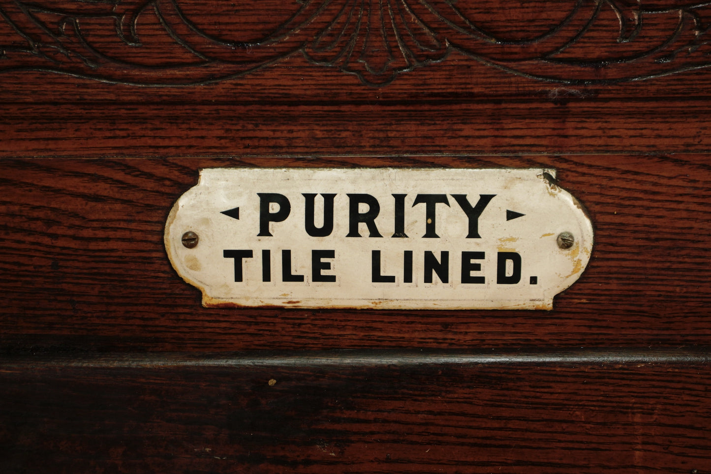 Antique Oak Ice Box - ONLINE ONLY