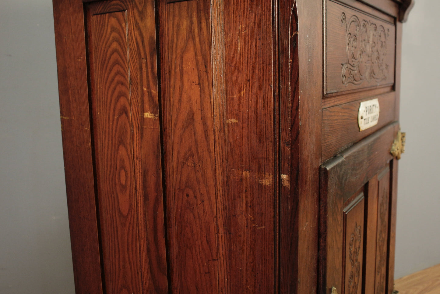 Antique Oak Ice Box - ONLINE ONLY