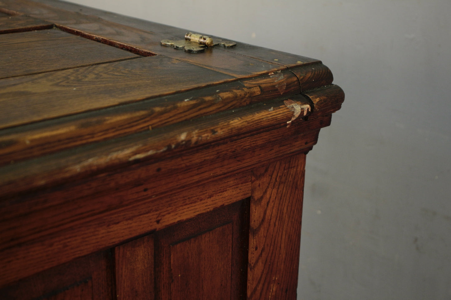 Antique Oak Ice Box - ONLINE ONLY