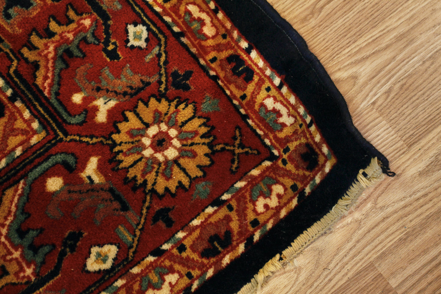 Large Navy & Ruby Area Rug