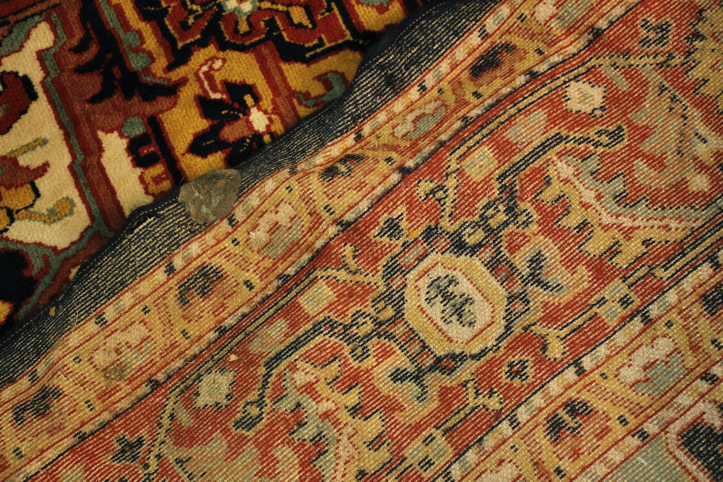 Large Navy & Ruby Area Rug