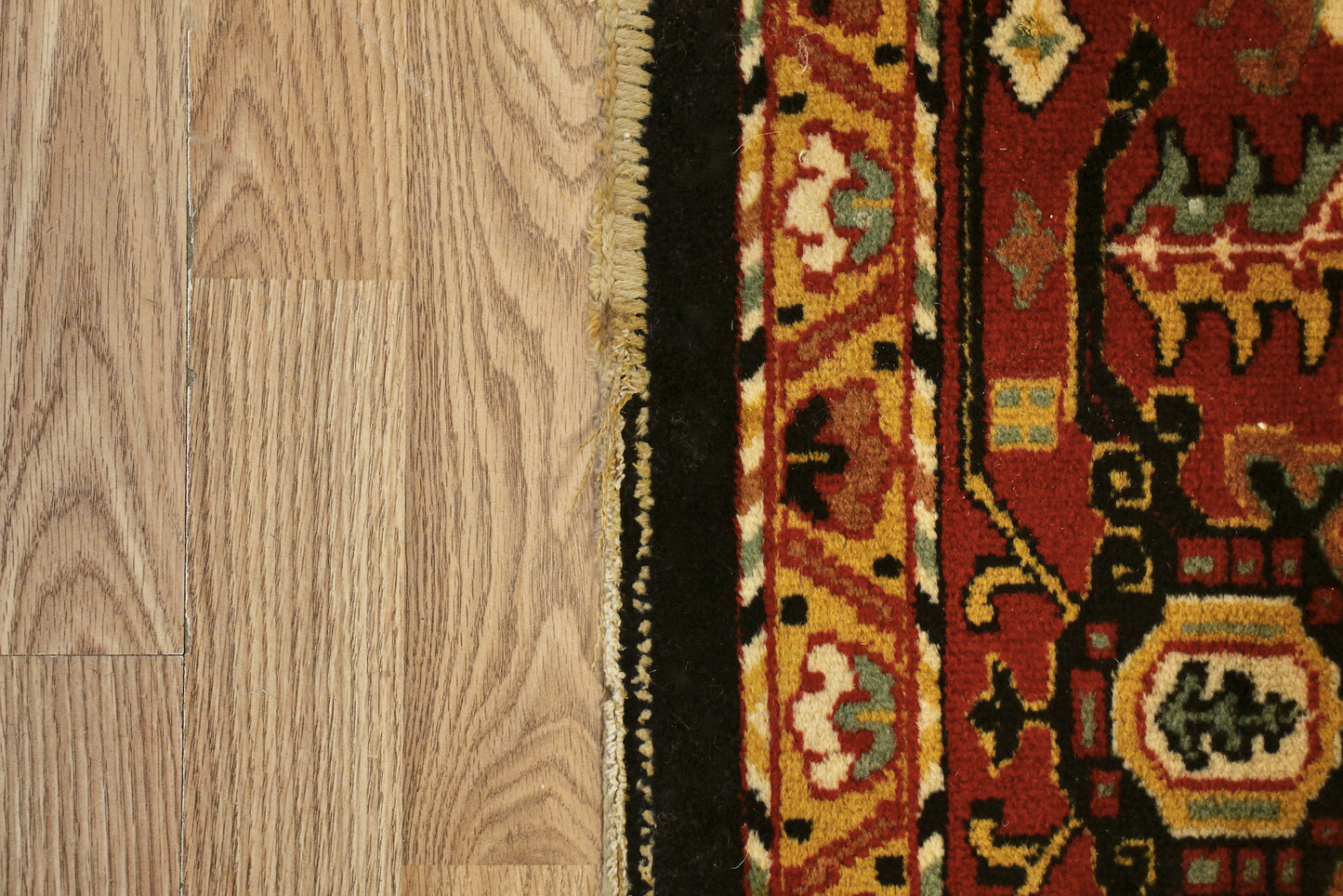 Large Navy & Ruby Area Rug