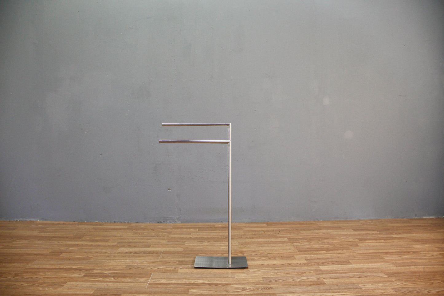 Modern Brushed Steel Towel Rack