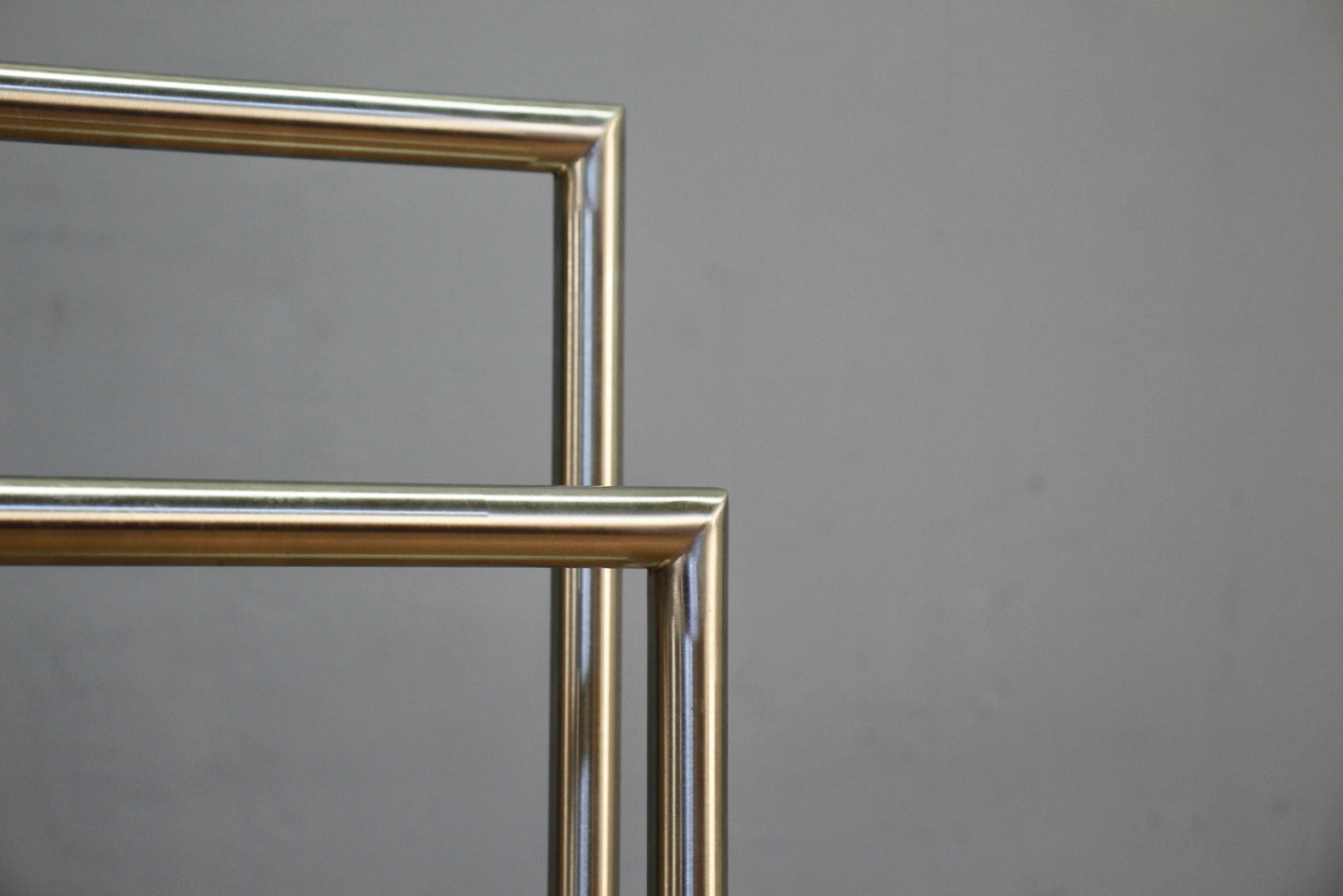 Modern Brushed Steel Towel Rack