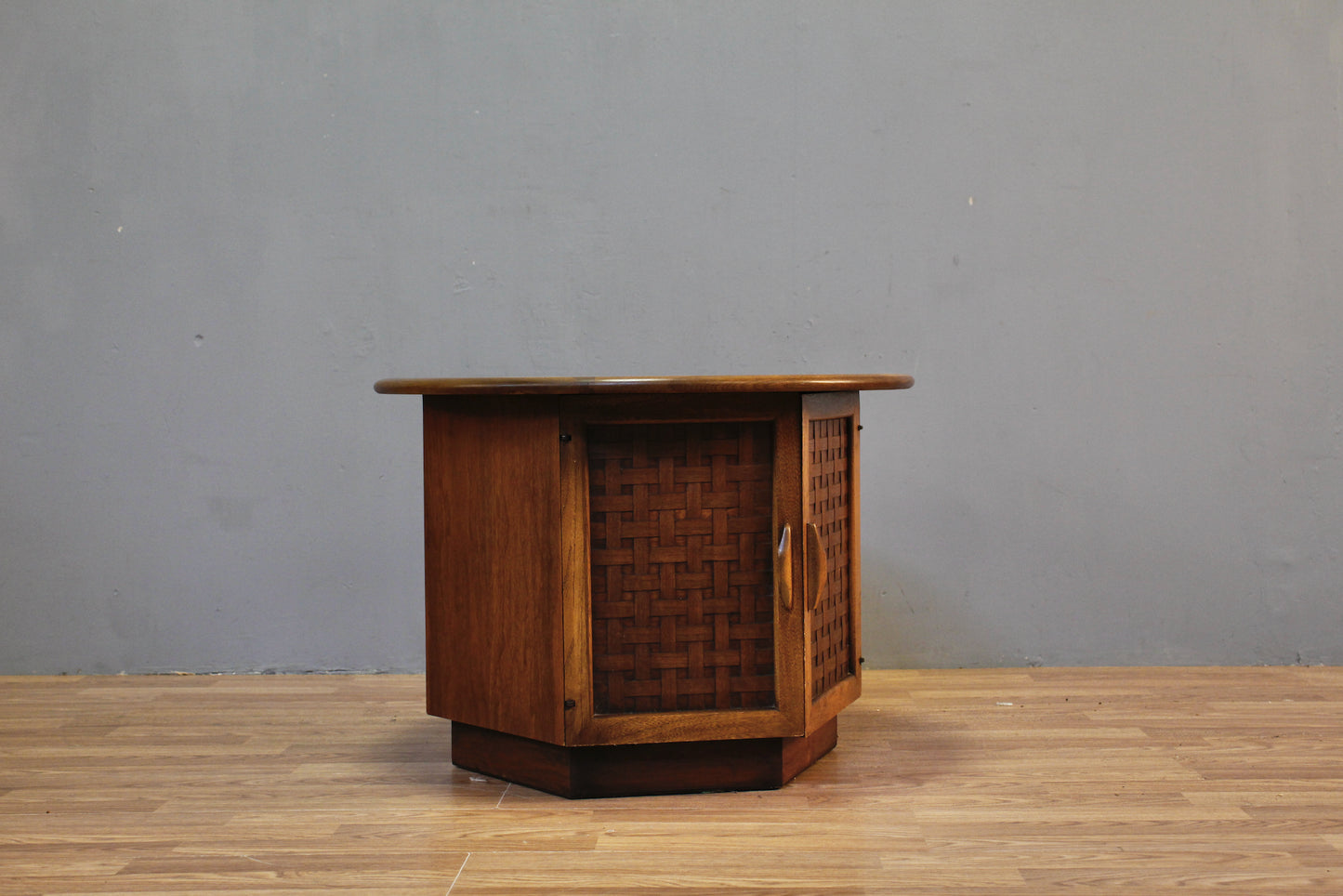 Lane Drum 2-Door End Table - ONLINE ONLY
