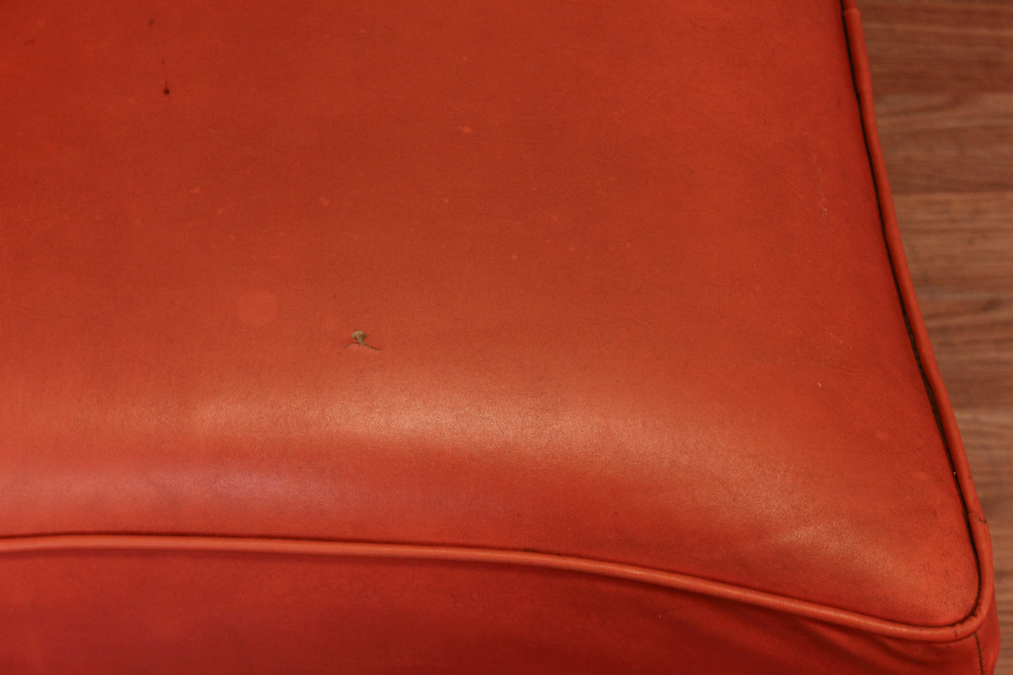 Kroehler Mid Century Orange Slipper Chair