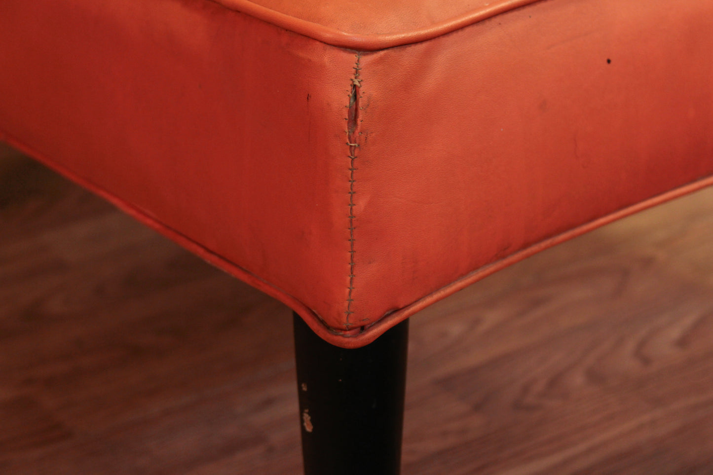 Kroehler Mid Century Orange Slipper Chair