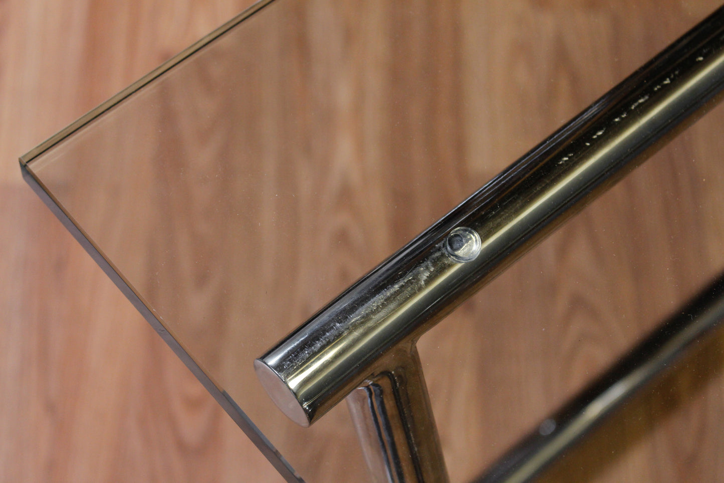 Chrome & Glass X-Base Console Table - ONLINE ONLY