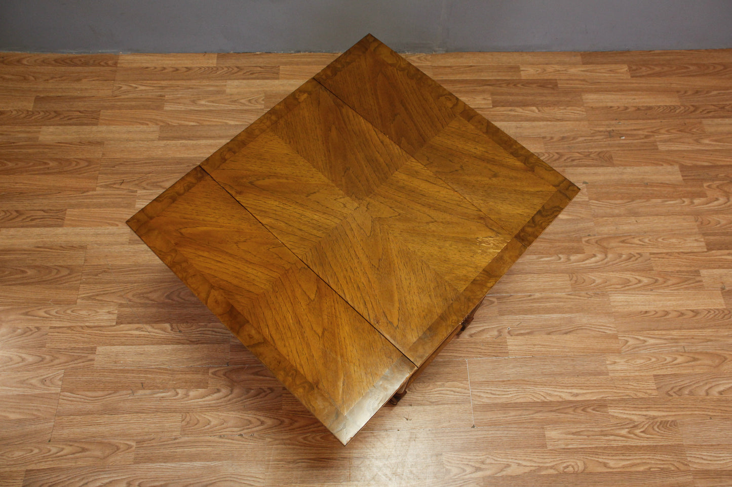 Oak Drop-Leaf 1-Drawer End Table