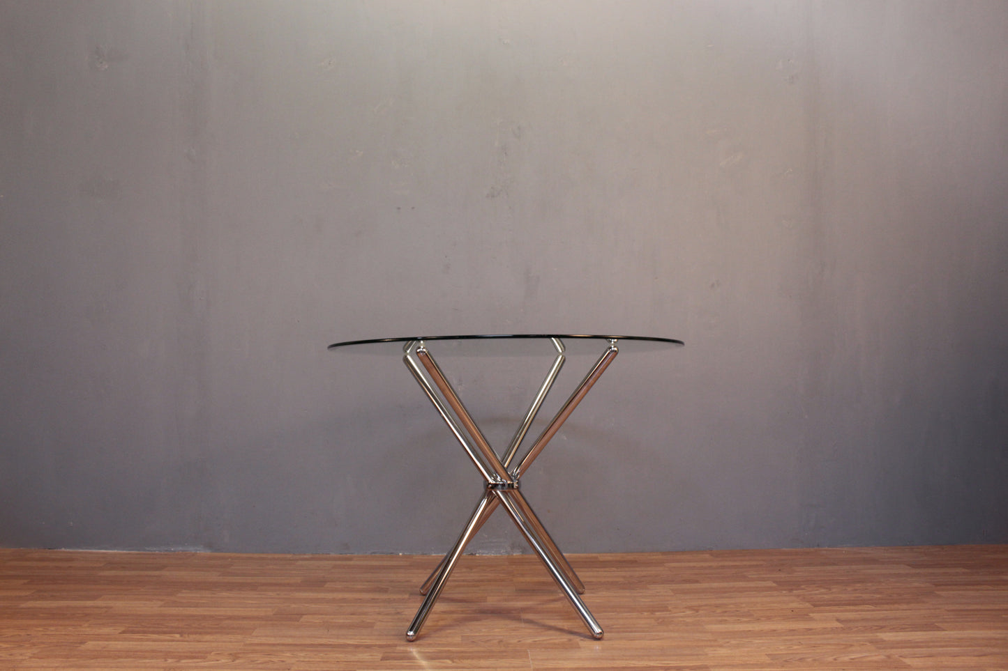 Gathered Chrome & Glass Occasional Table - ONLINE ONLY