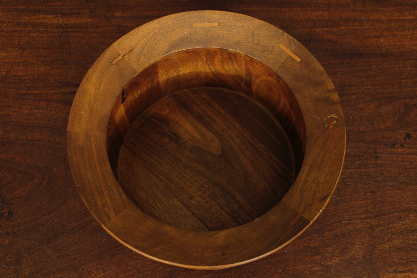 Mid Century Sculptural Walnut Bowl