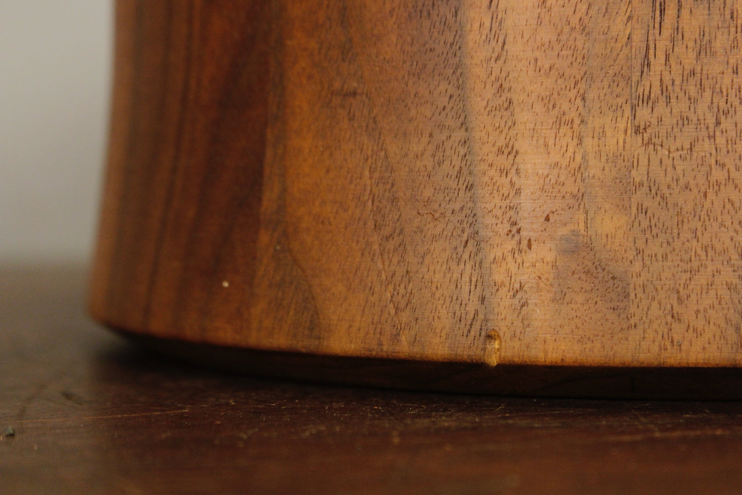 Mid Century Sculptural Walnut Bowl
