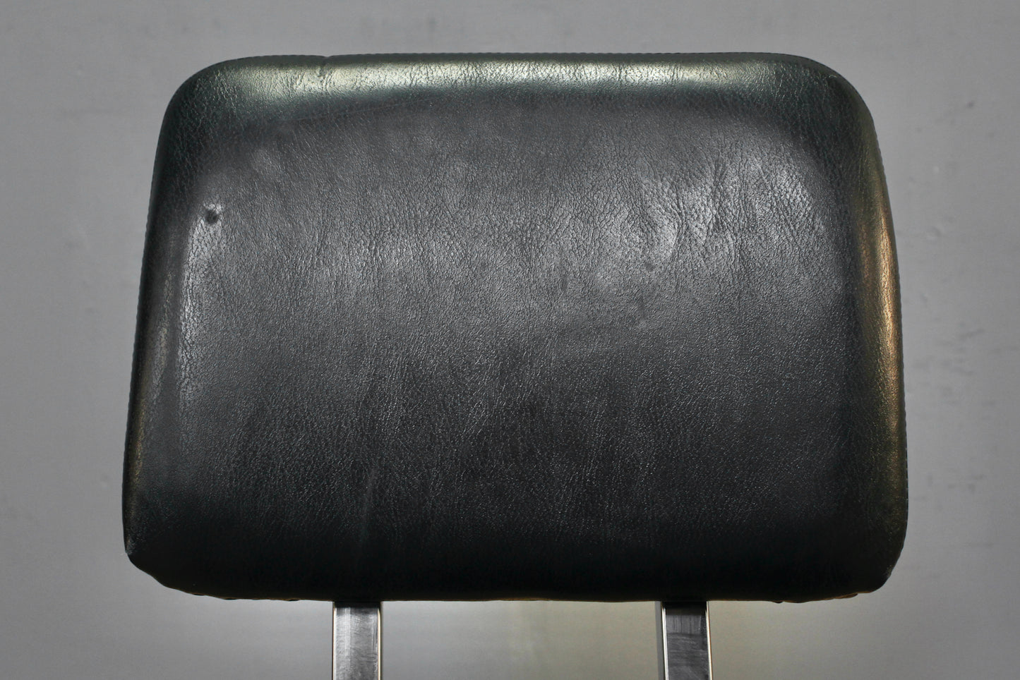 Industrial Black Vinyl & Chrome Desk Chair - ONLINE ONLY