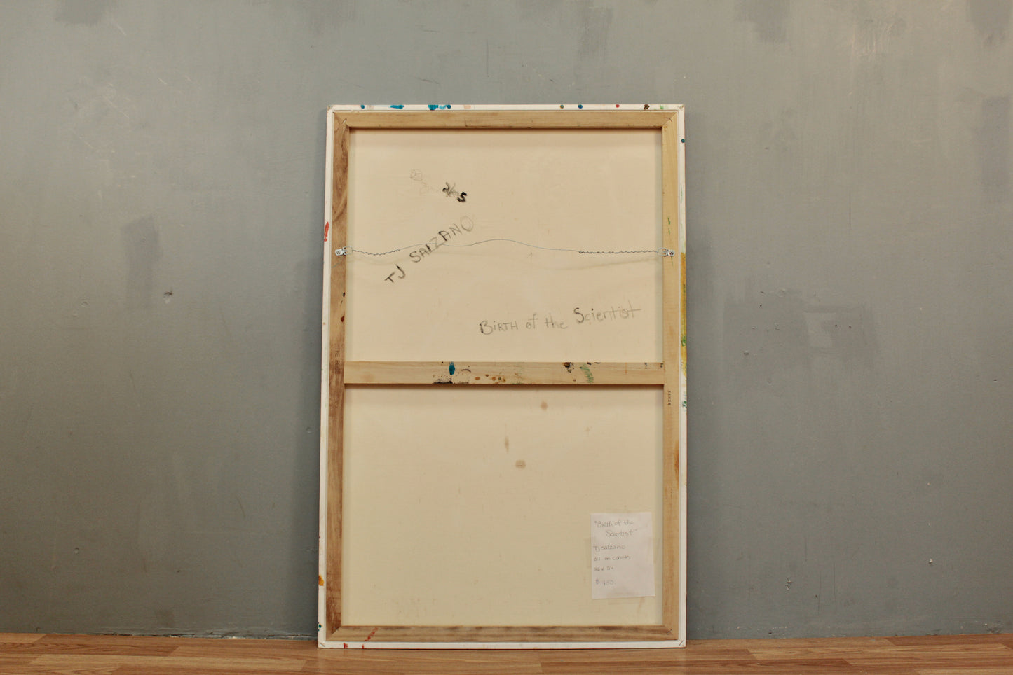 "Birth of the Scientist" Abstract Painting