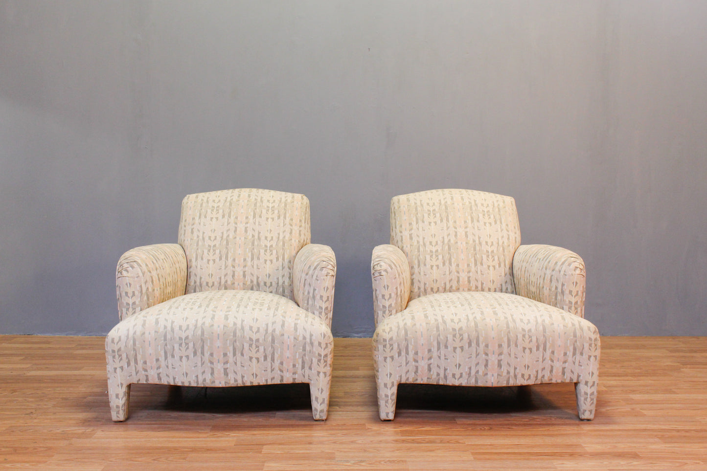 Floral Pastel Stripe Club Chair - ONLINE ONLY
