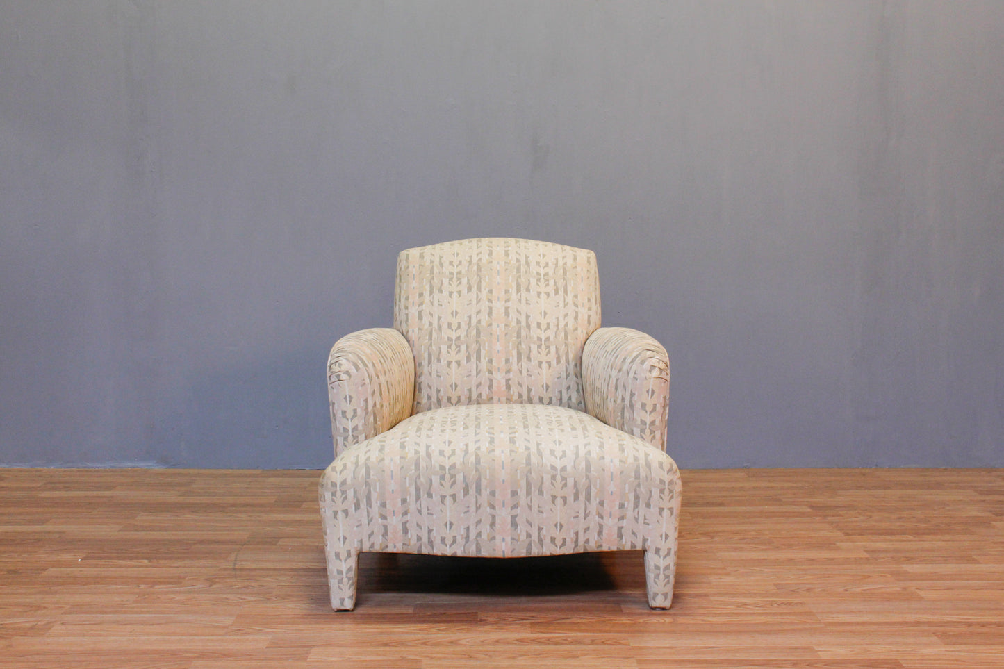 Floral Pastel Stripe Club Chair - ONLINE ONLY