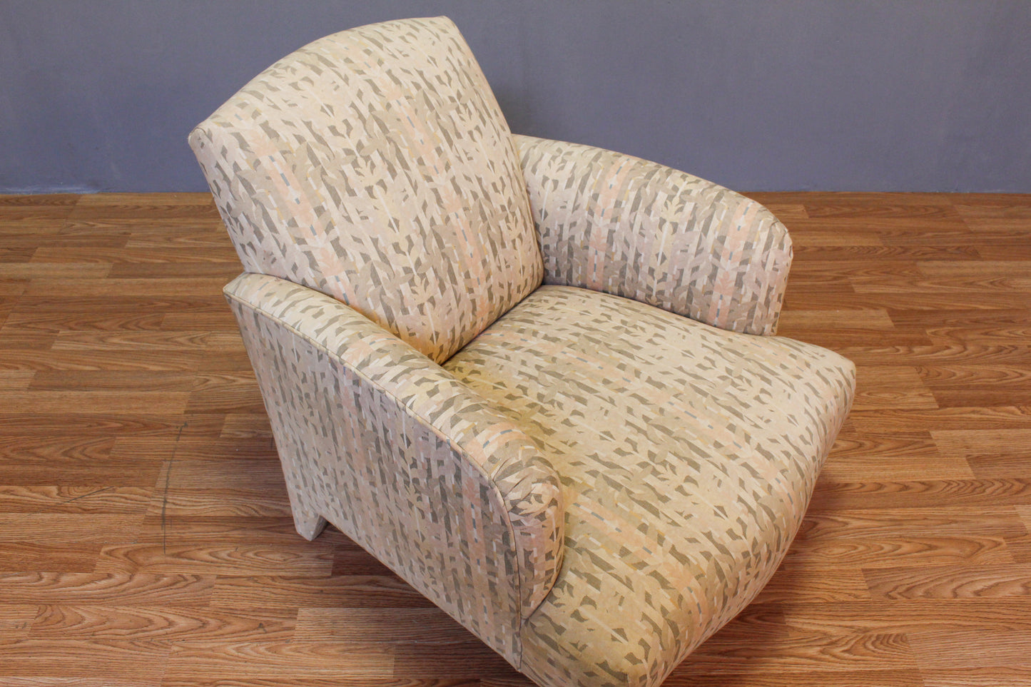 Floral Pastel Stripe Club Chair - ONLINE ONLY