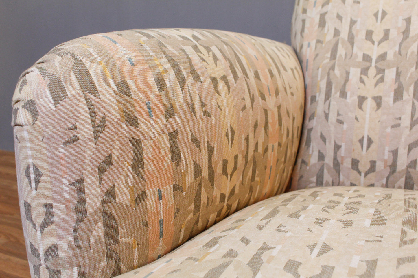 Floral Pastel Stripe Club Chair - ONLINE ONLY