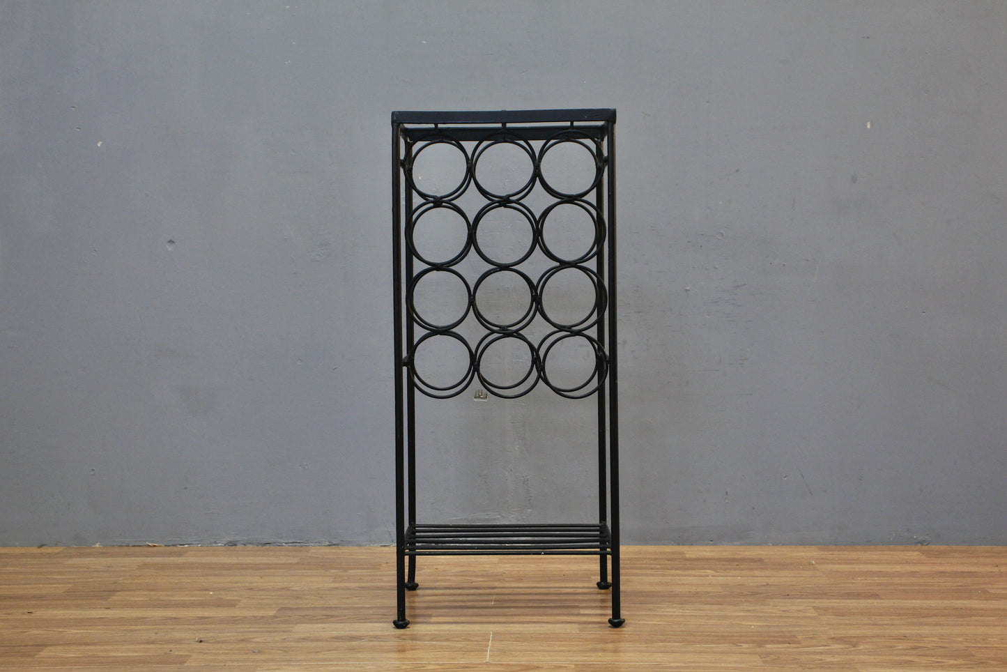 Slim Wrought Iron Wine Rack