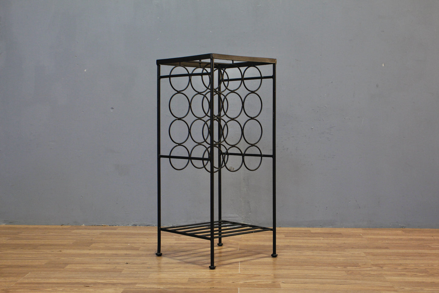 Slim Wrought Iron Wine Rack